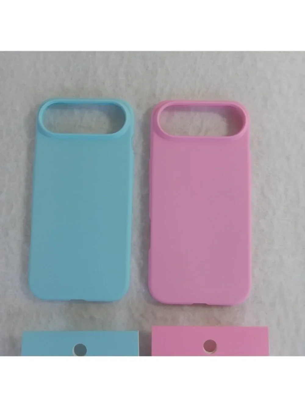 2-Pack Slim TPU Phone Case for iPhone Air Blue Pink Wireless Charging Compatible